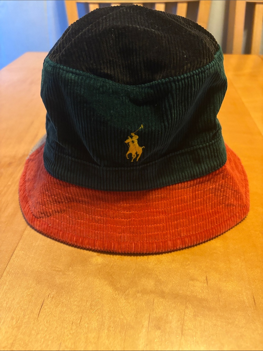 Polo Ralph Lauren Color Block Corduroy Bucket Hat L/XL